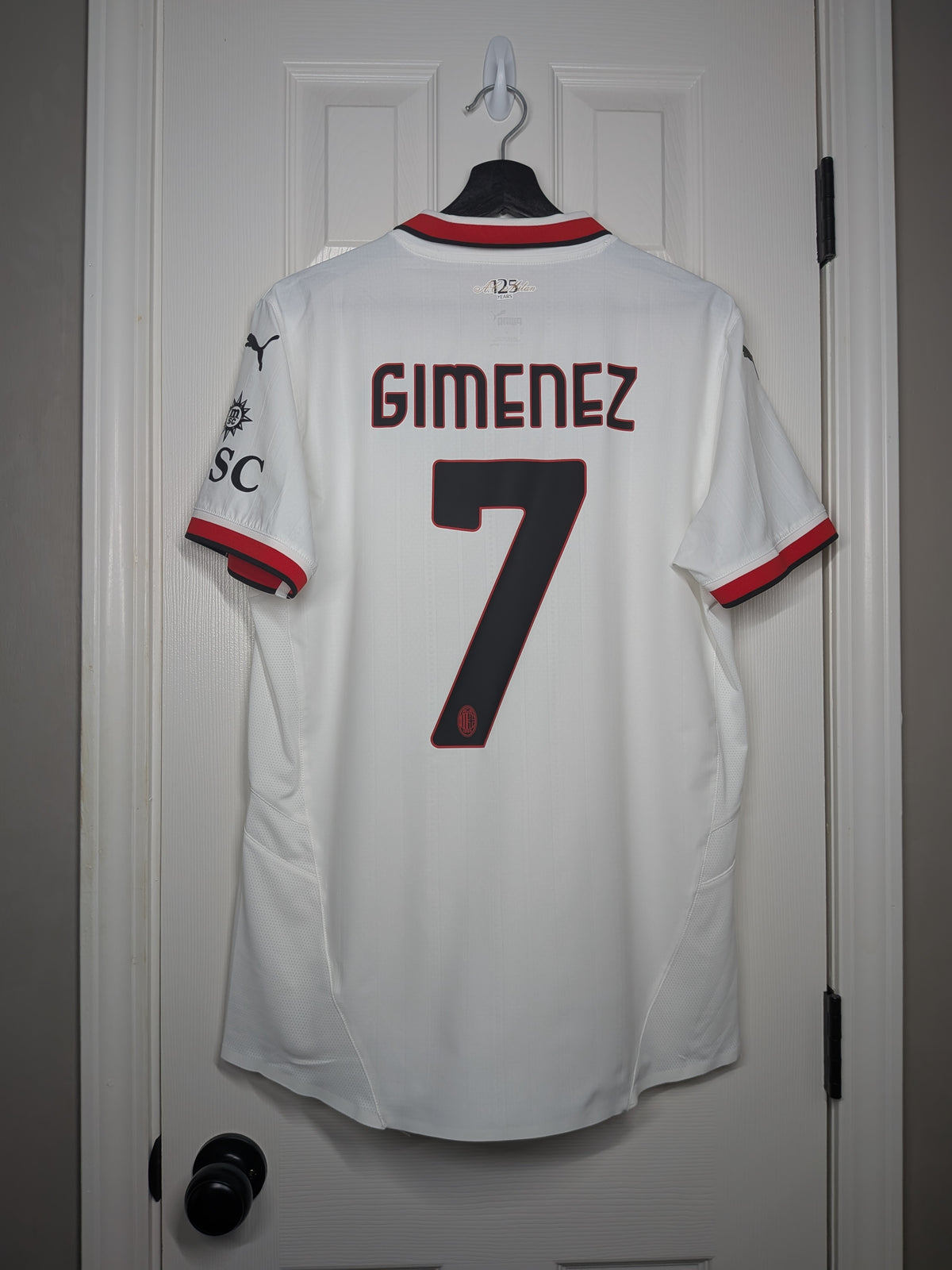2024-25 AC Milan Authentic Away Shirt - Gimenez #7