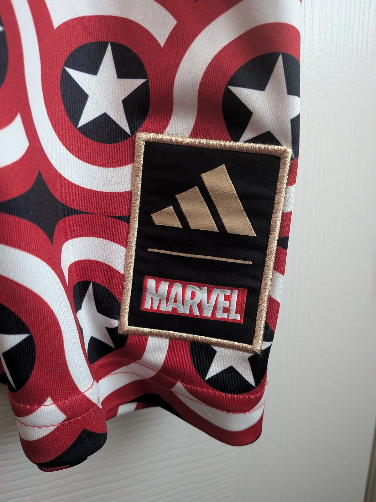 2023-24 Adidas MLS x Marvel Captain America Pre-Match Shirt