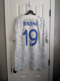 2022-23 France Away Shirt - Benzema #19